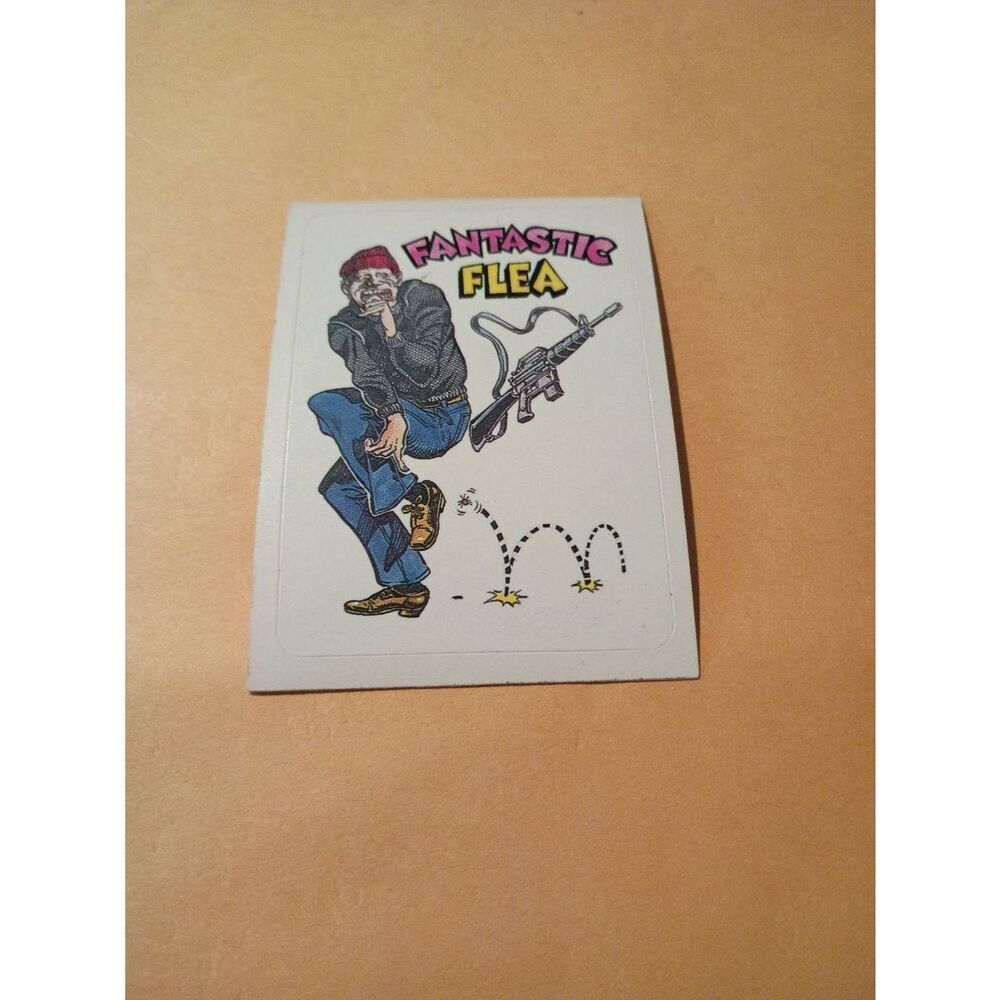 1983 General Mills Zero Hero Trading Card Sticker Vintage #42 Fantastic Flea